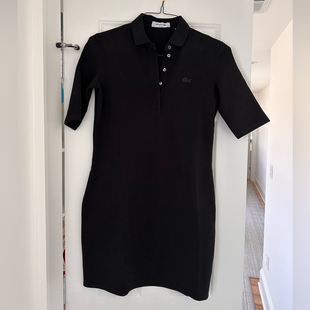 Lacoste stretch cotton pique polo dress